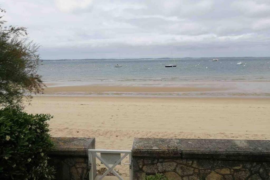 Appart Sur La Plage Pied Dans L Eau Avec Terrasse Jardin Vue Sur Le Bassin Depuis La Terrasse , Parking Arcachon Buitenkant foto